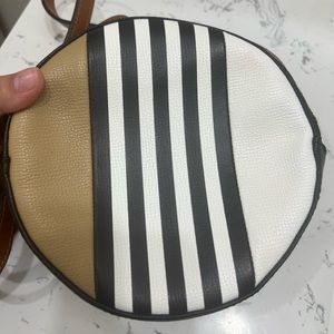 Henri Bendel centennial striped crossbody bag. New, never worn.